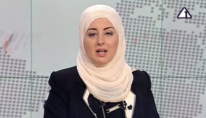 Fatma... the first veiled anchor on the Egyptian TV 